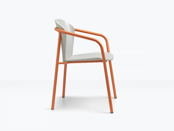 FINN METAL WOOD - Steel and wood chair with armrests by SCAB DESIGN - view 2